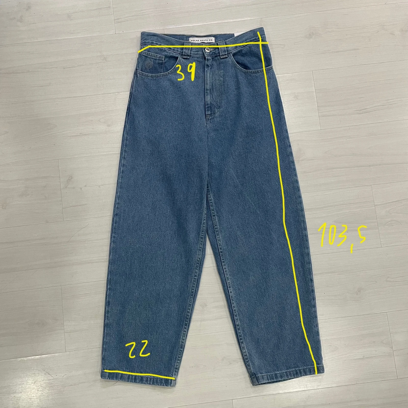 Polar Skate Co - Big Boy Jeans (Mid Blue) – photo 2